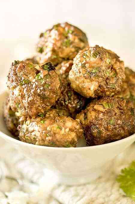 Air Fryer Low Carb Chicken Meatballs