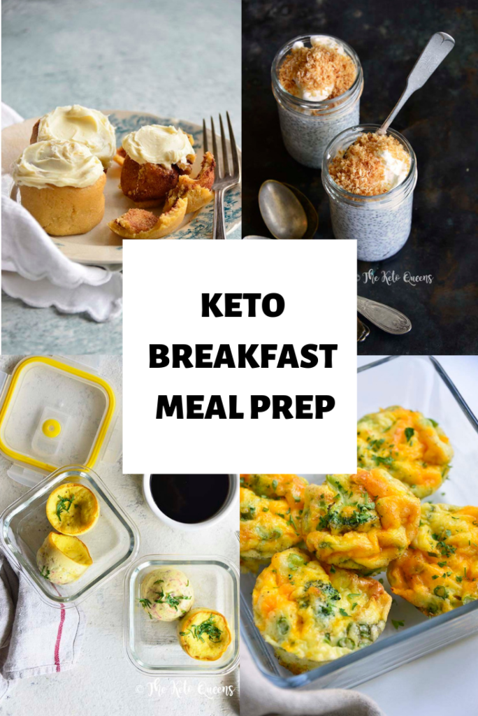 PINTERST image of keto breakfast meal prep