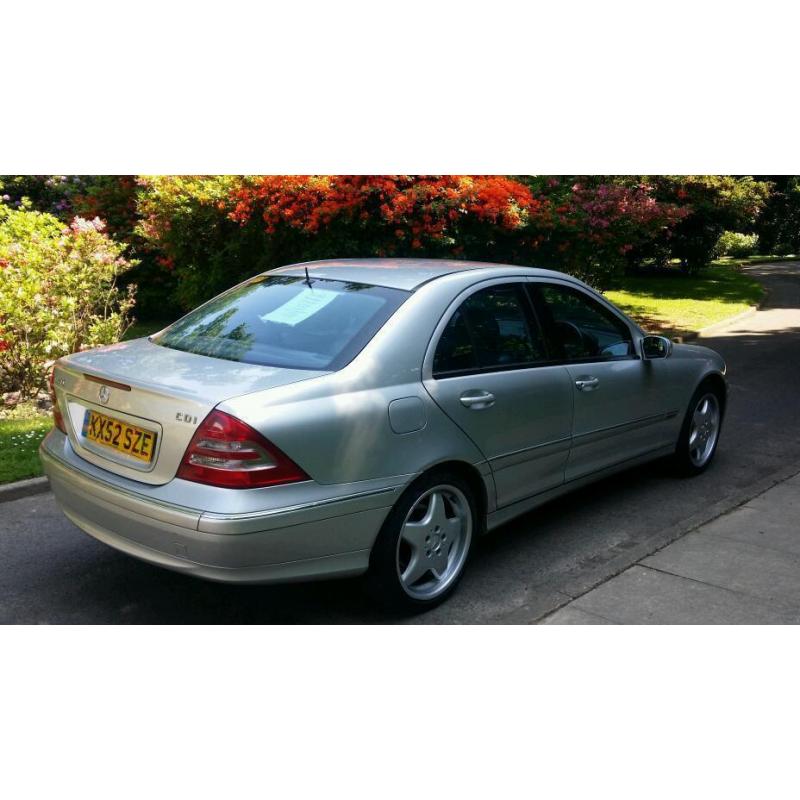 2002 Mercedes C270 CDI avantgarde, Black leather immaculate in & out