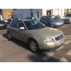 AUDI A3 1.8 TURBO 5 DOOR AUTOMATIC 2002 1 YEAR MOT LOW MILEAGE HPI CLEAR DRIVES WELL