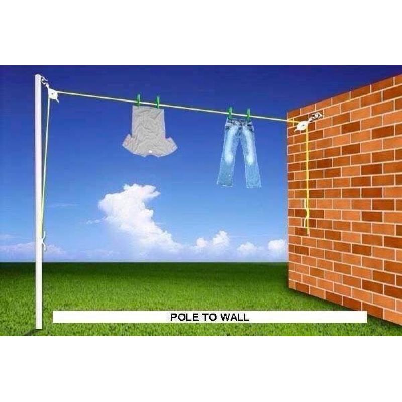 WASHING LINE POLES