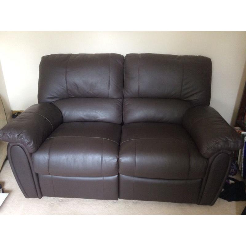 Reclining 2 seater sofa