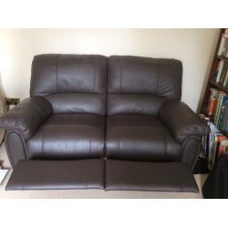 Reclining 2 seater sofa