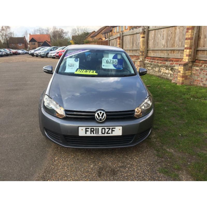 Volkswagen Golf 1.6 TDI Diesel Manual 5 Door Hatchback. Clean. Cheap Road Tax. FSH, WARRANTY & MOT