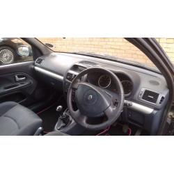 2005 RENAULT CLIO 1.2 DYNAMIQUE 16V BLACK LONG MOT Cheap Tax Not Fiesta Corsa Punto Polo Panda