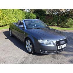 57 Reg Audi A4 CABRIOLET 3.0 TDI S Line Quattro manual.