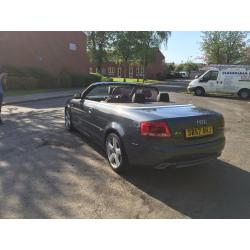 57 Reg Audi A4 CABRIOLET 3.0 TDI S Line Quattro manual.