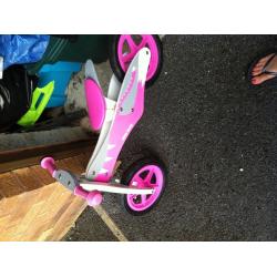 Girls balance bike