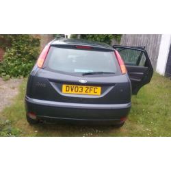 2003 Ford Focus Zetec 1600 Automatic