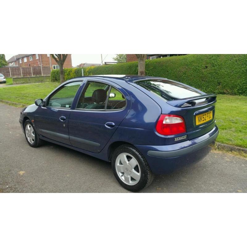 2002 Renault Megane 1.6 Fidji, 12 Months MOT, ICE COLD AIR CON, Low Mileage Car!