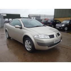 Renault Megane 1.6 VVT 115 Coupe Cabriolet Dynamique 2005 GOLD, 49,000 MILES