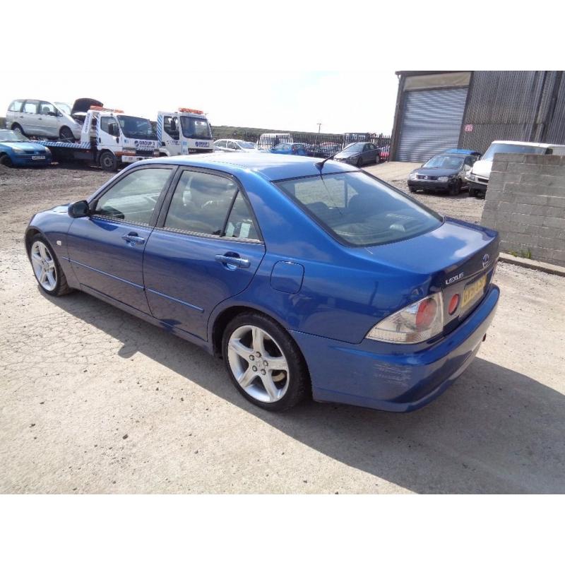 2001 LEXUS IS200 SE 2.0 AUTOMATIC 4 DOOR SALOON BLUE LONG M.O.T