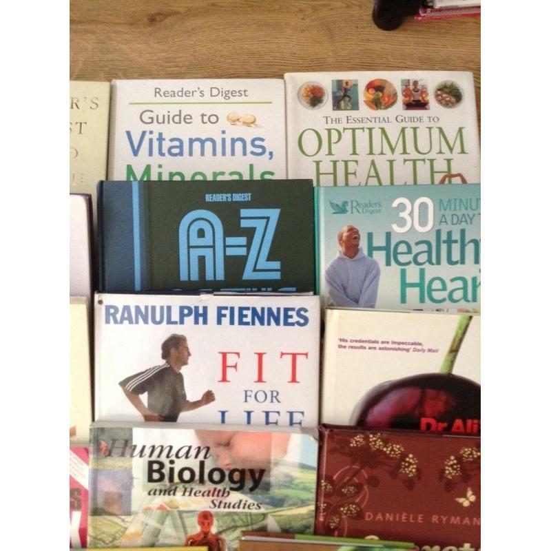 Job lot car boot books health fitness