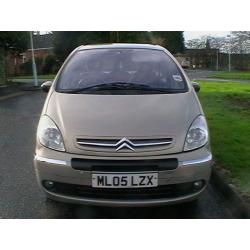 05 REG CITROEN XSARA PICASSO 1.6i DESIRE 2 5 DOOR MPV ESTATE HPI CLEAR