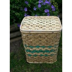 Vintage Wicker Laundry/Storage Basket