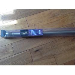 BRAND NEW SATIN STEEL EFFECT CURTAIN POLE