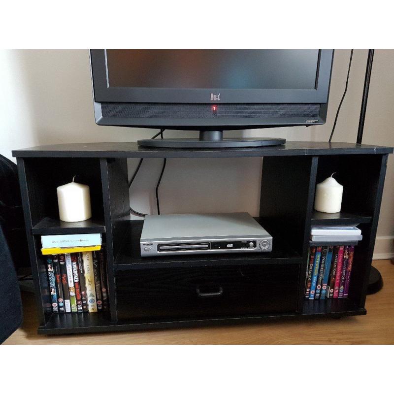 Black ash TV unit