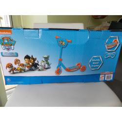 Nickleodeon PAW PATROL TRI SCOOTER (age 2+) BRAND NEW IN BOX Maximum user weight 20kg.