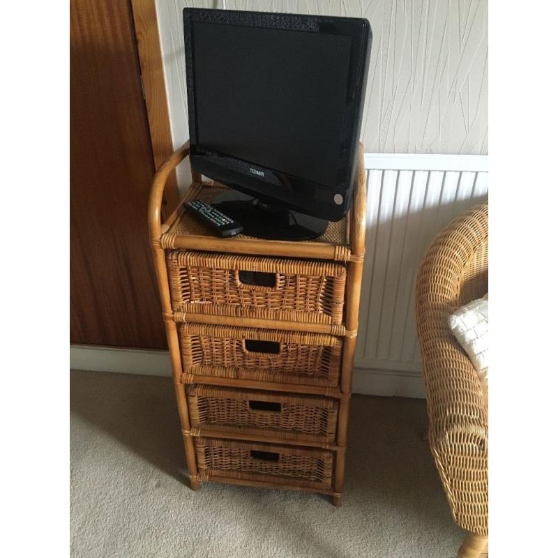 Wicker drawers