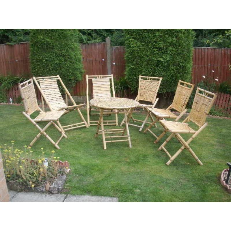 Bamboo garden furniture,