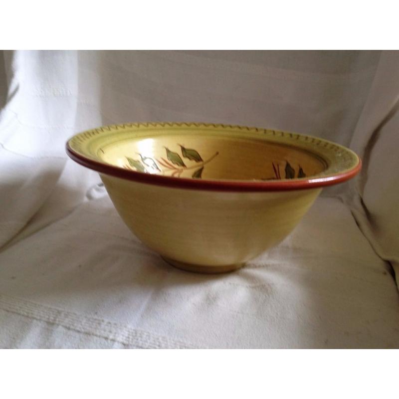 Silea Pottery: Olive Print Display Bowl Ornament