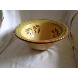 Silea Pottery: Olive Print Display Bowl Ornament