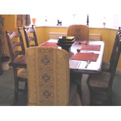 Dining room table and 6 chairs