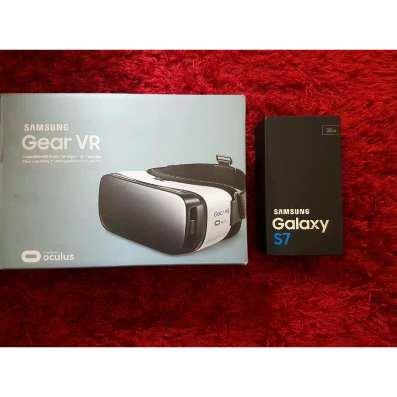 Samsung Galaxy s7 32gb gold and gear vr headset swap only