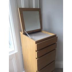 MALM Bedside drawers and Tall Chest of 6 Drawers