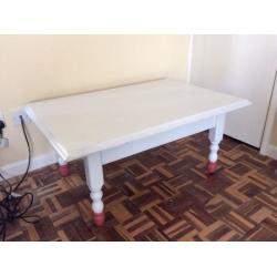 White painted coffee table