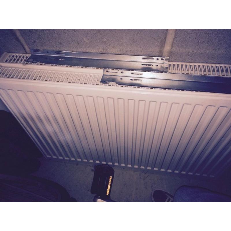 Double convector radiator with brackets - 4 years old - 600mm H & 900 mm W