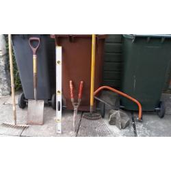 used garden tools