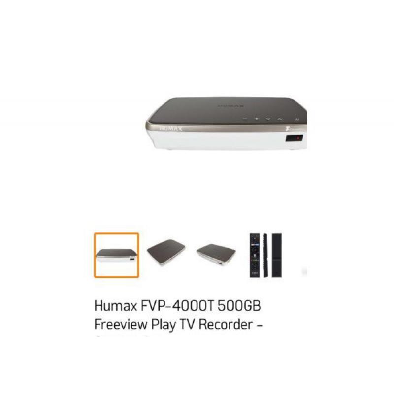 Humax Freeview FVP- 4000T mocha play TV recorder