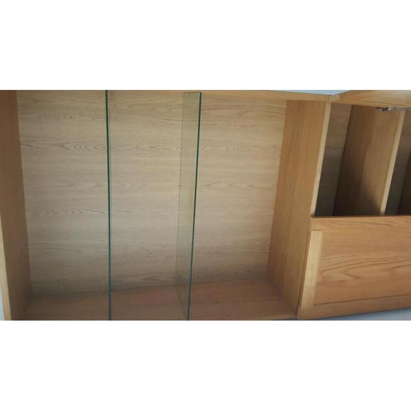 Wall unit. Wooden cabinet