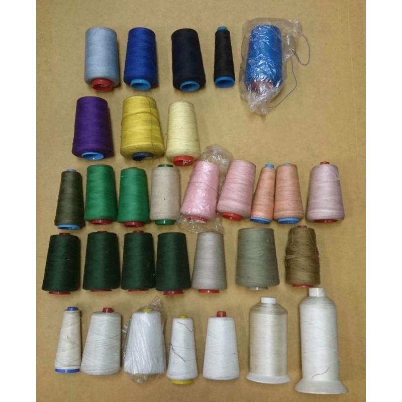 POLYESTER OVERLOCKING THREAD- SEWING - 120s - BUNDLE x31 BARGAIN!