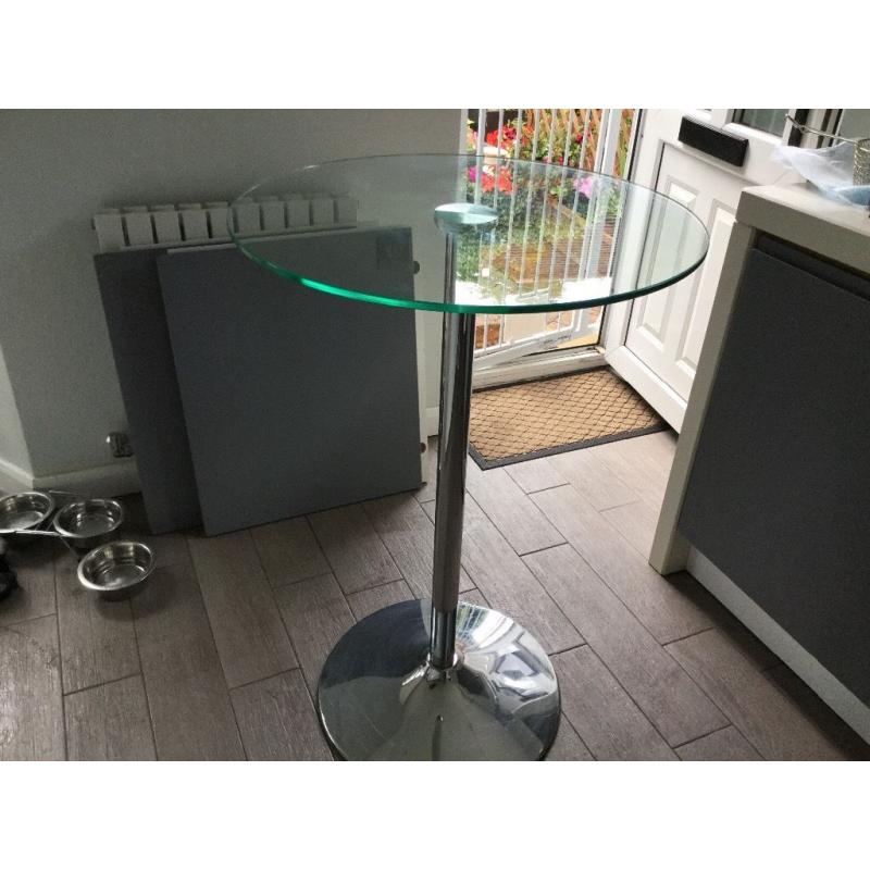 Kitchen Glass Bar Table