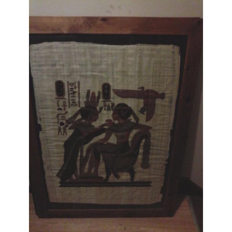 Egyptian papyrus paintings