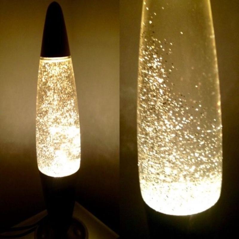 Genuine Mathmos Lava Lamp (green wax) & Glitter Lamp.