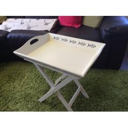 Cream painted tray table