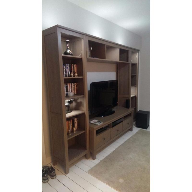 IKEA Hemnes TV storage combination with FREE coffee table and LED lightning, CAN DELIVER