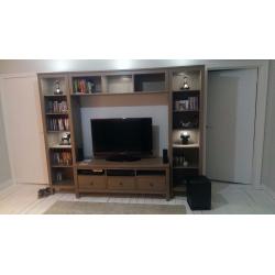 IKEA Hemnes TV storage combination with FREE coffee table and LED lightning, CAN DELIVER