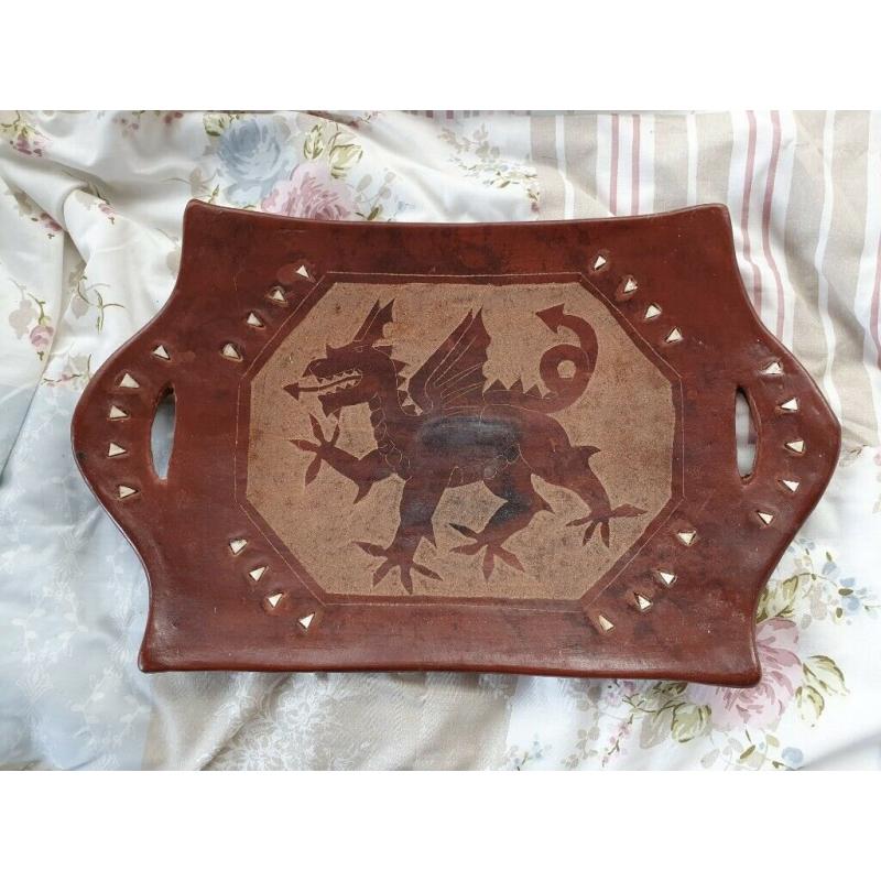 welsh dragon ornamental tray